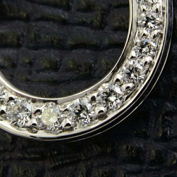 TIFFANY Silver Diamond Horseshoe Necklace